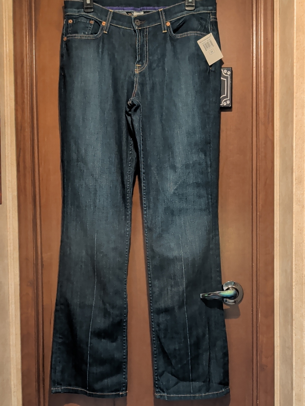 Lucky Brand Dark Indigo Boot Cut Classic Rider Jeans By Gene Montesano